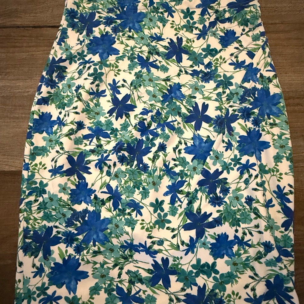 Calvin Klein Floral Sleeveless Dress - Blue and Green - Picture 3 of 4